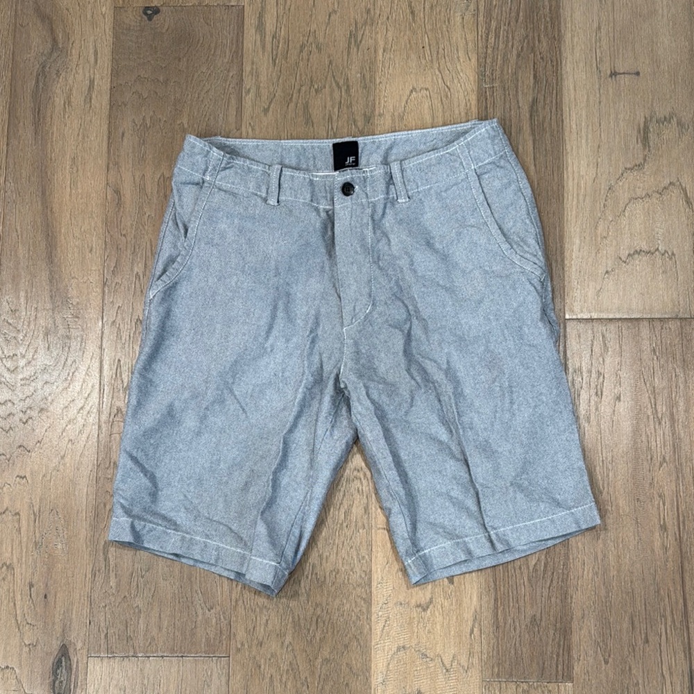 jf j.ferrar Gray Flat Front Golf Shorts Size 30x11
